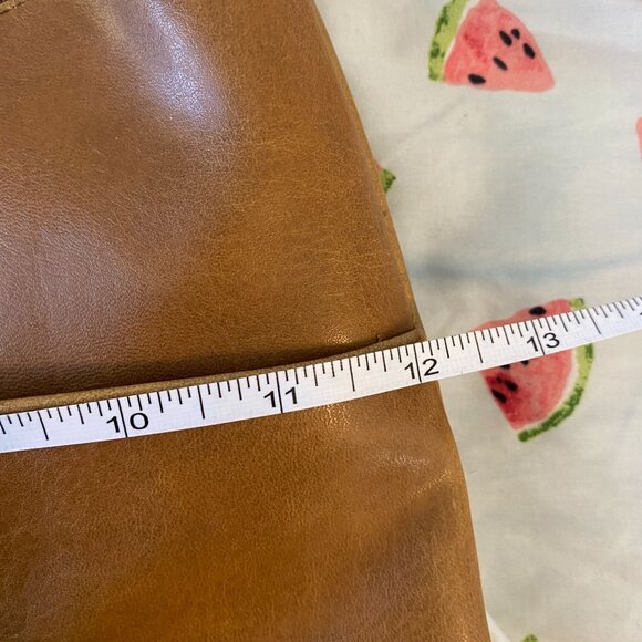 Vintage 90s Croft & Barrow Tan Brown Faux Leather Shoulder Bag Purse - Picture 9 of 12